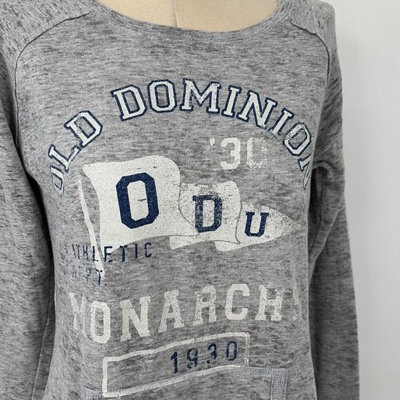 Old Dominion Monarchs ODU Women's Sweatshirt Pocket Grey M - Picture 7 of 12